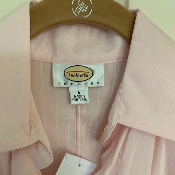 Talbots Pink Button Up Blouse - Picture 5 of 6